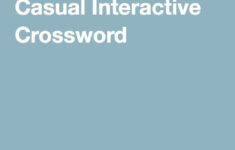 49 Best Crossword Puzzles Casual Interactive Daily Crossword Clue