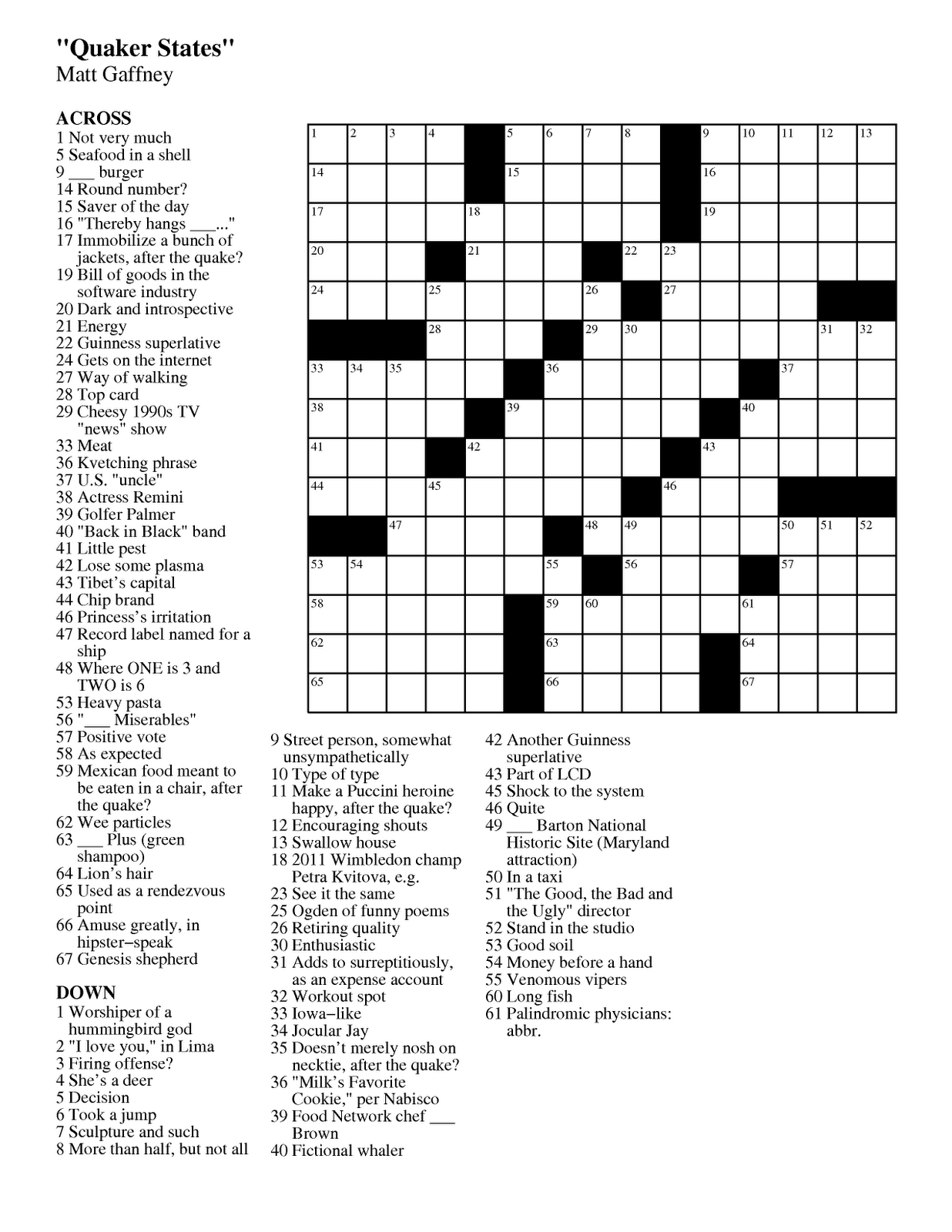Beatles Crossword Puzzles Printable Printable Crossword Puzzles
