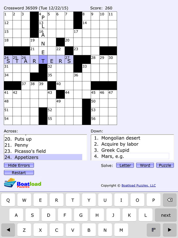 Boatload Puzzles Daily Crosswords AppPicker