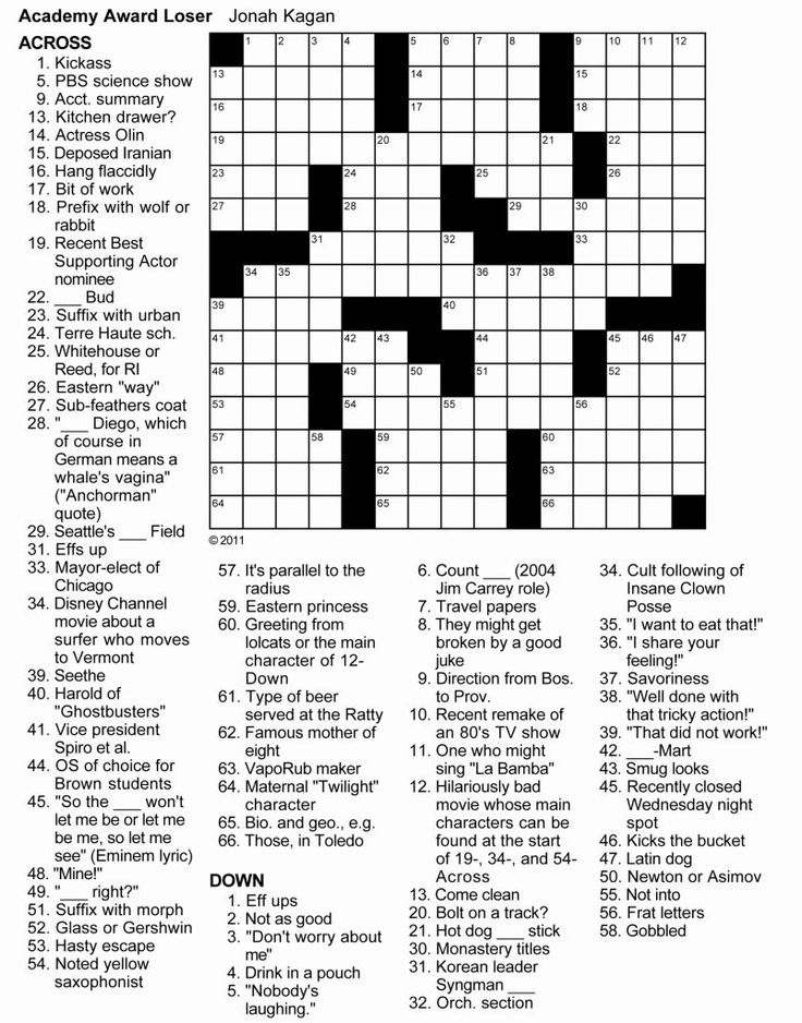 Crossword Puzzles For Adults Best Coloring Pages For Kids Free