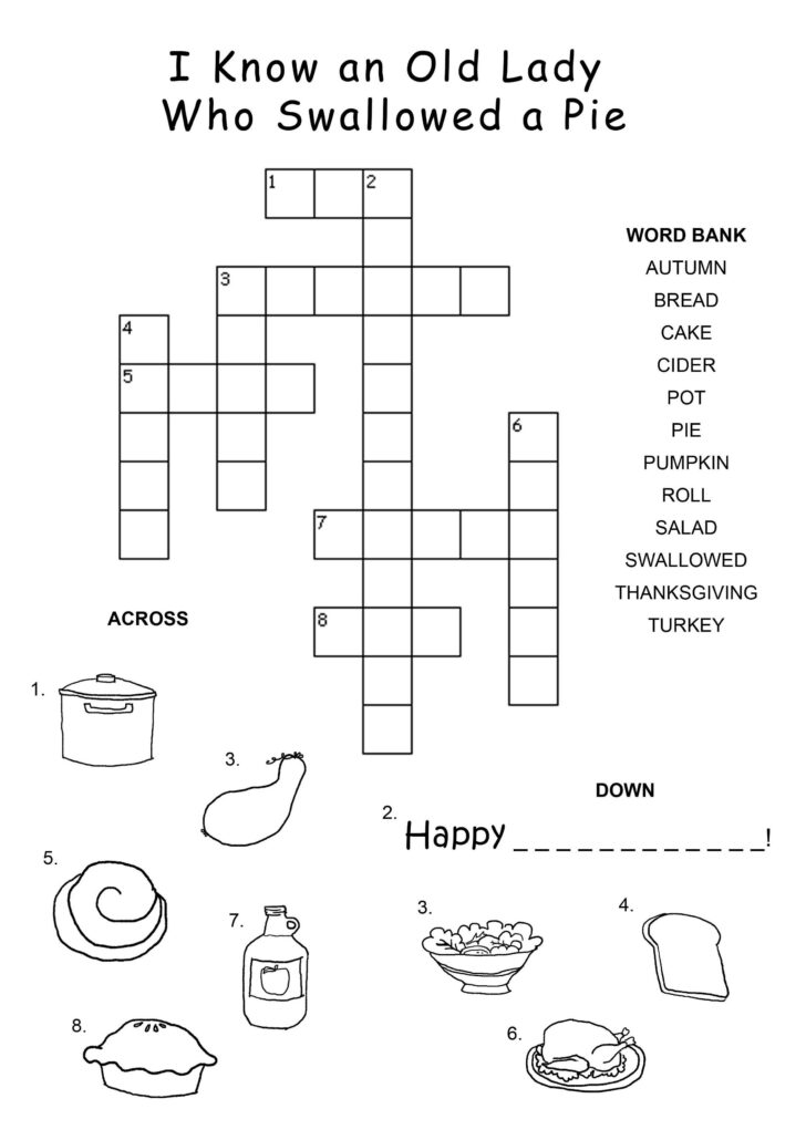 Online Crossword Puzzles For Kids