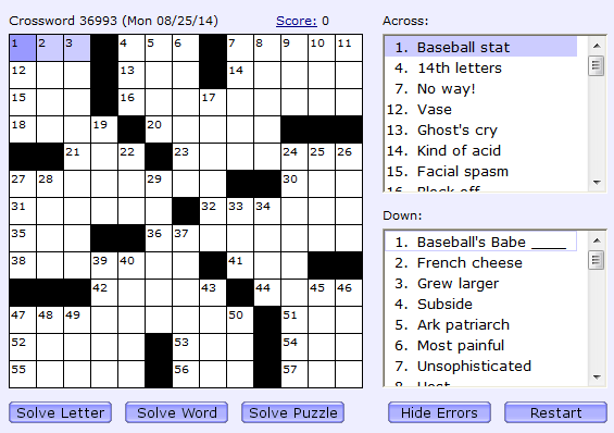 boatload free online crossword puzzles