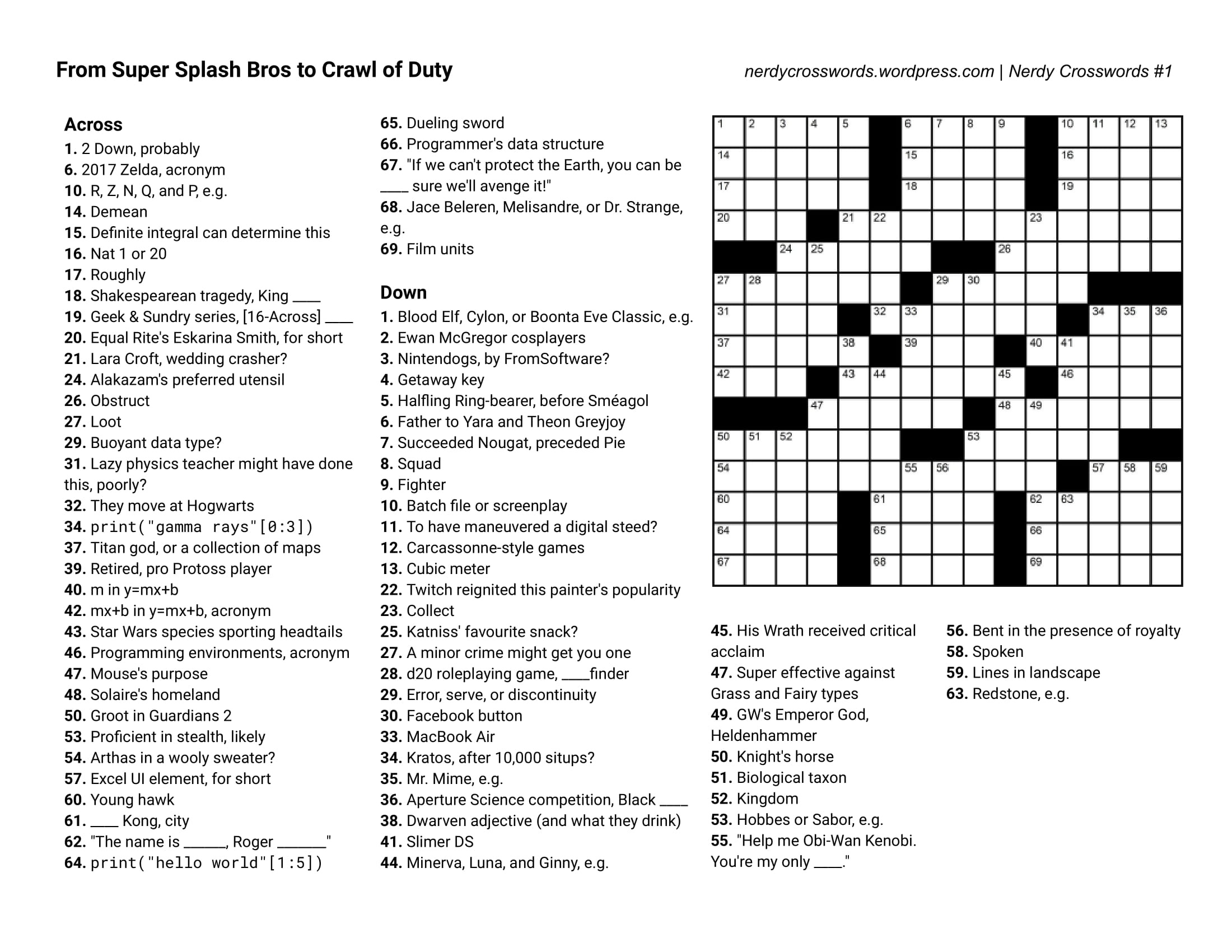 Easy Printable Crossword Puzzles For Adults 7 Best Images Of 