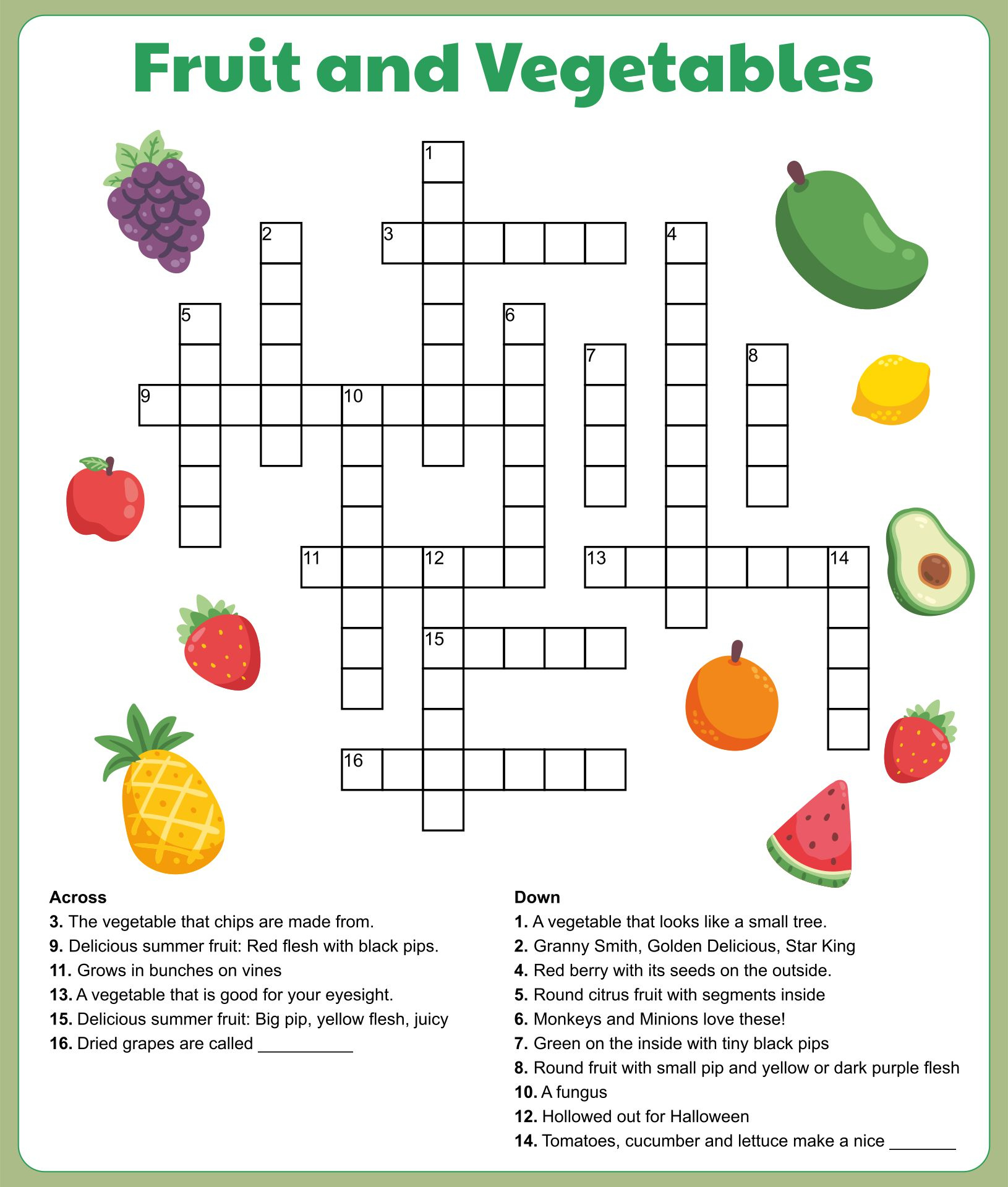 Easy Printable Crossword Puzzles For Seniors Easy Crossword Puzzles 