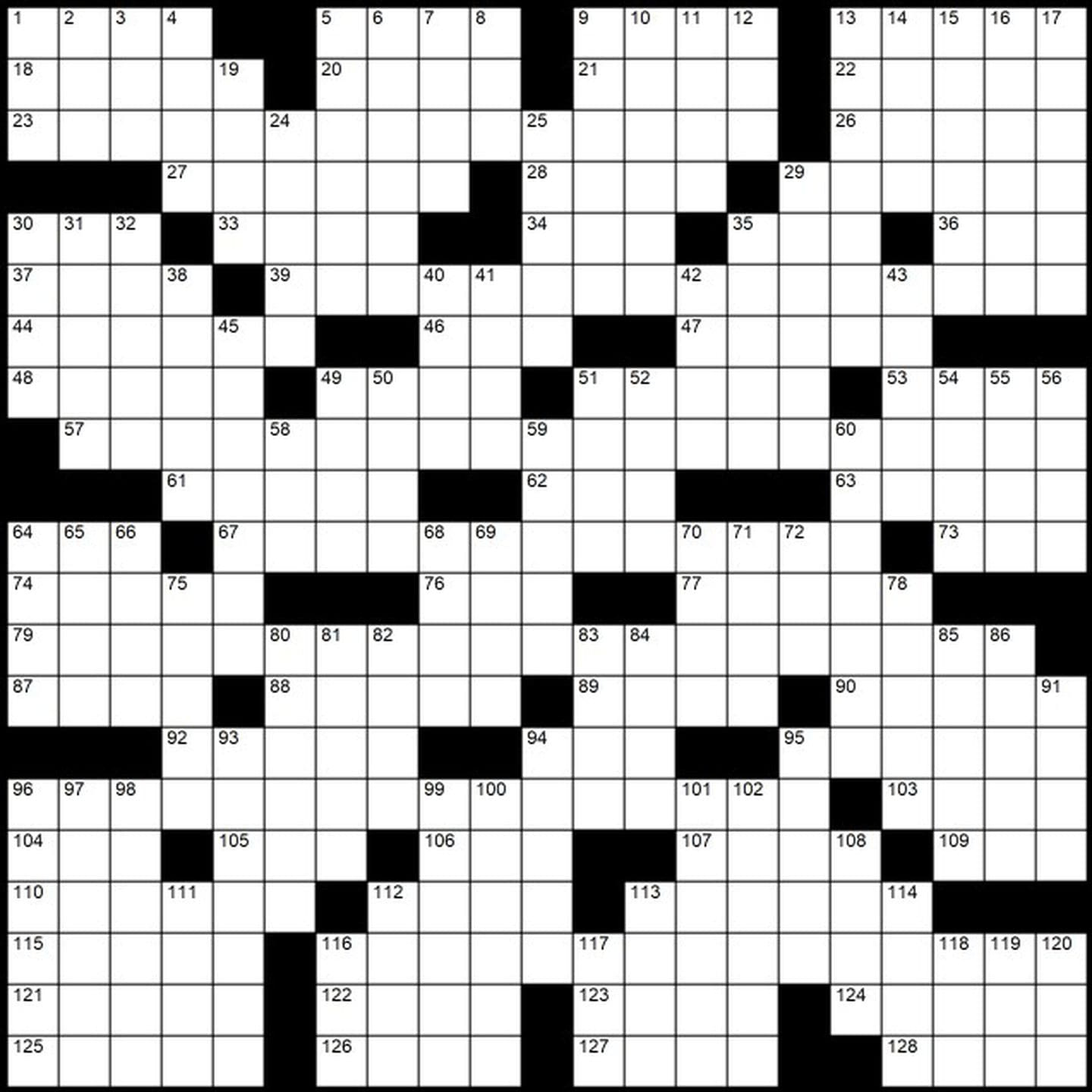 Evan Birnholz s April 28 Post Magazine Crossword Chain Links The 