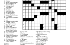 Free Daily Online Printable Crossword Puzzles Free Printable