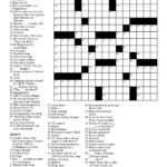 Free Daily Printable Crossword Puzzles Easy Loveandrespect Free