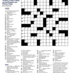 Free Daily Printable Crossword Puzzles September 2019 Crossword Printable