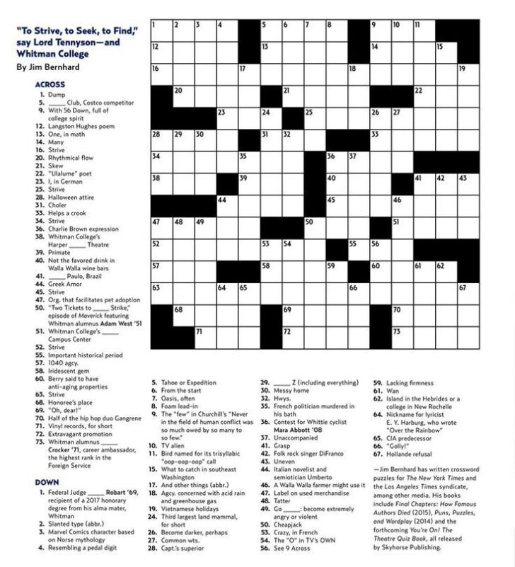 Free Daily Printable Crossword Puzzles September 2019 Crossword Printable Mary Crossword Puzzles