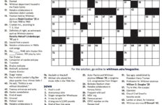 Free Printable Crossword Puzzles Easy For Adults My Board Free