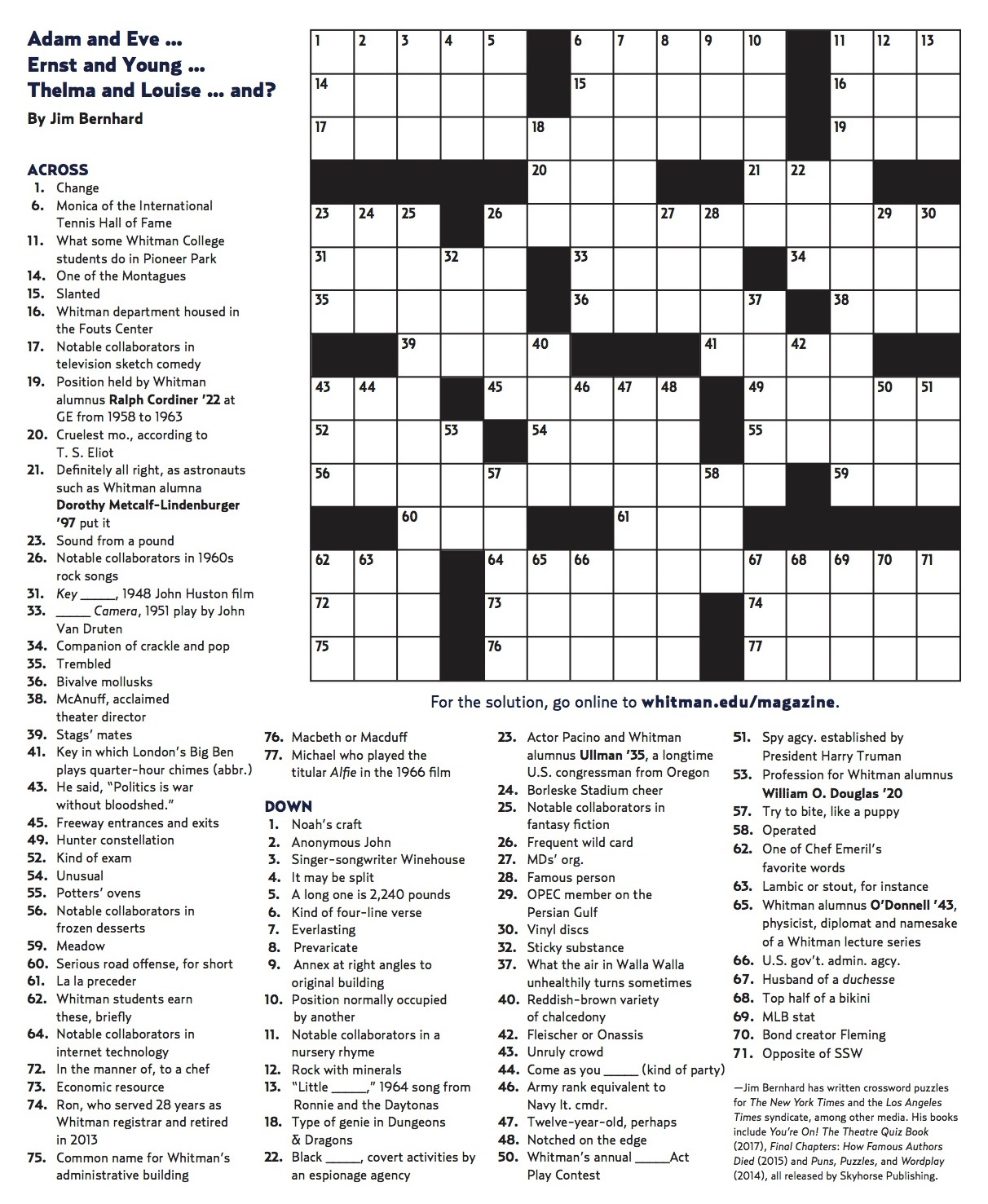 Free Printable Crossword Puzzles Easy For Adults My Board Free 