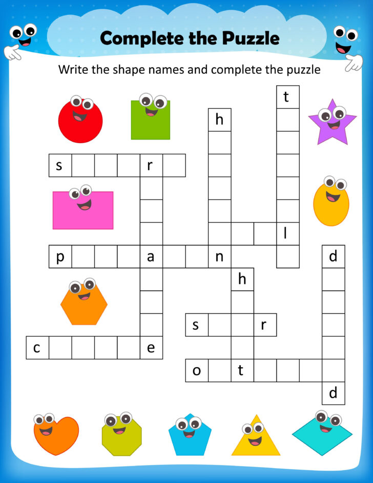 Crossword Puzzles Printable For Kids