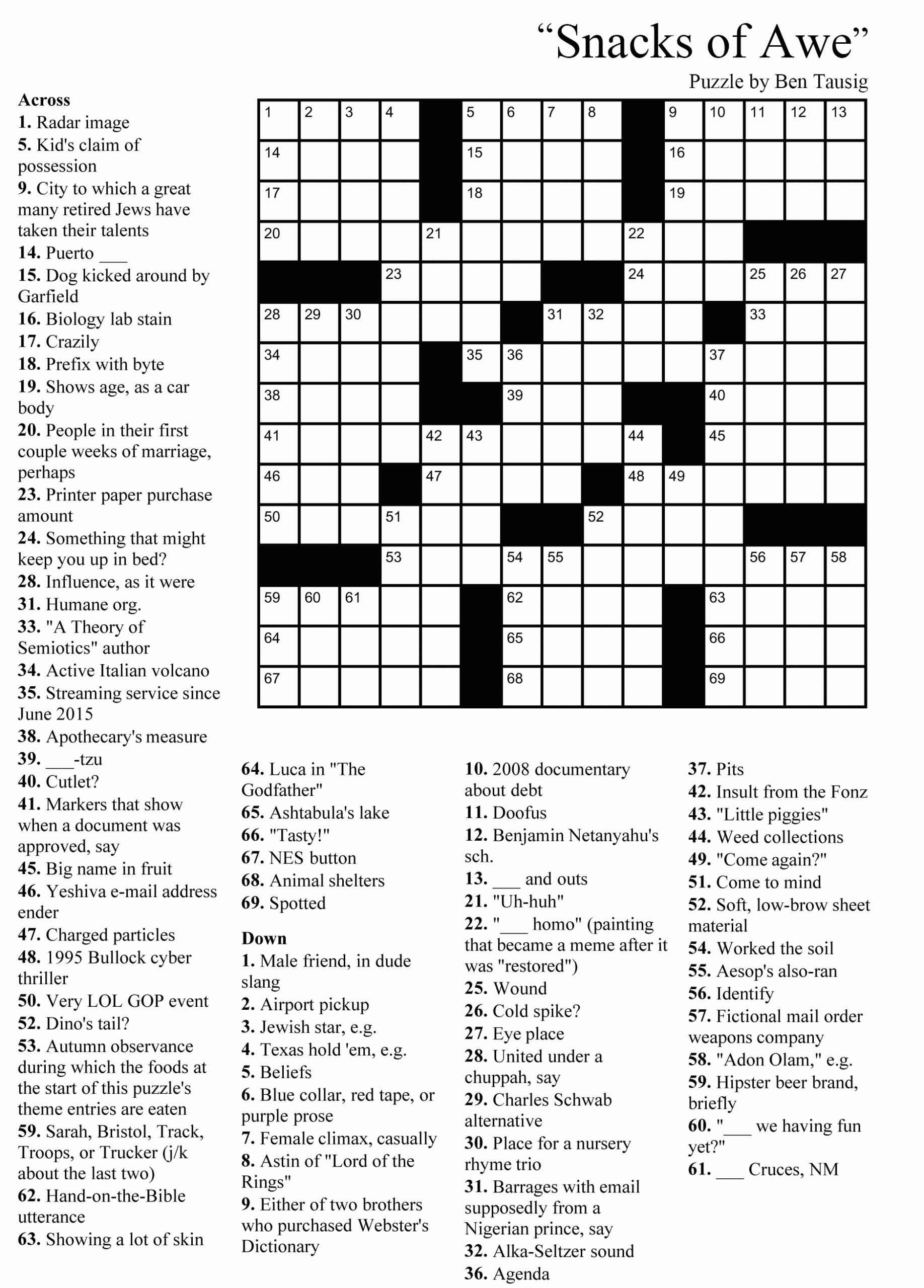 Fun Crossword Puzzles Printable That Are Modest Roy Blog