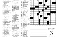 La Times Daily Crossword Puzzle Printable Printable Crossword Puzzles