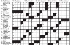 La Times Printable Crossword Puzzles 2020 Printable Template Free
