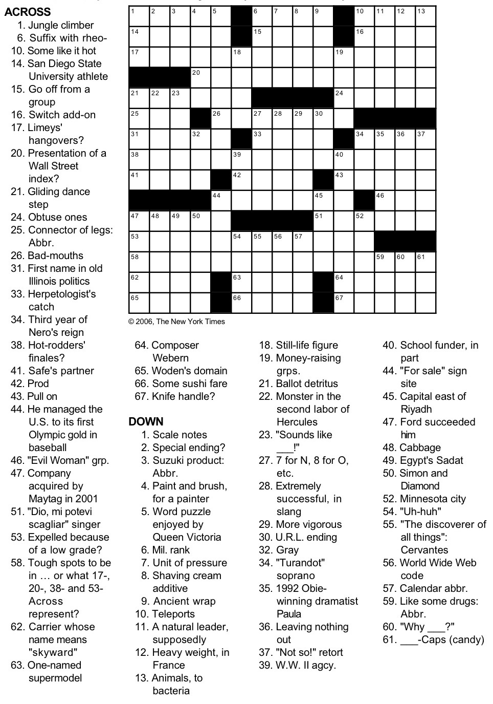 New York Times Crossword Printable Free Wednesday Printable Template 2021