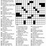 Newspaper Printable Crossword Puzzles Printable Crossword Puzzles