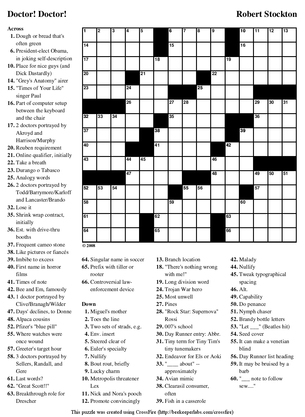 Newspaper Printable Crossword Puzzles Printable Template Free