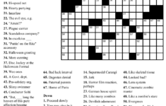 October Crossword Puzzle Printable Printable Crossword Puzzles