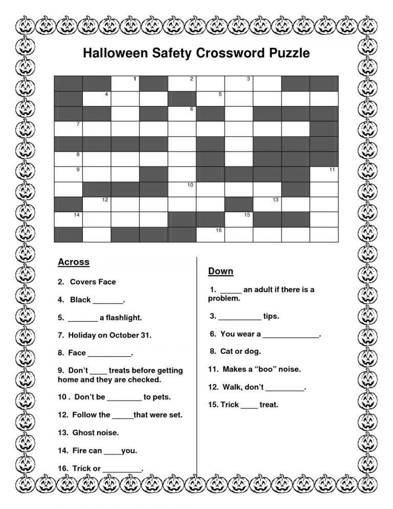 October Fest Freebie Crossword October Crossword Puzzle Printable 