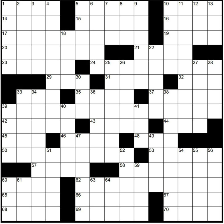 Free Online Crossword Puzzles Washington Post