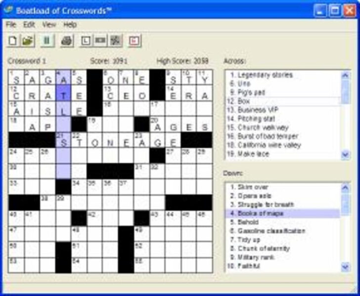 Free Crossword Puzzles Boatload