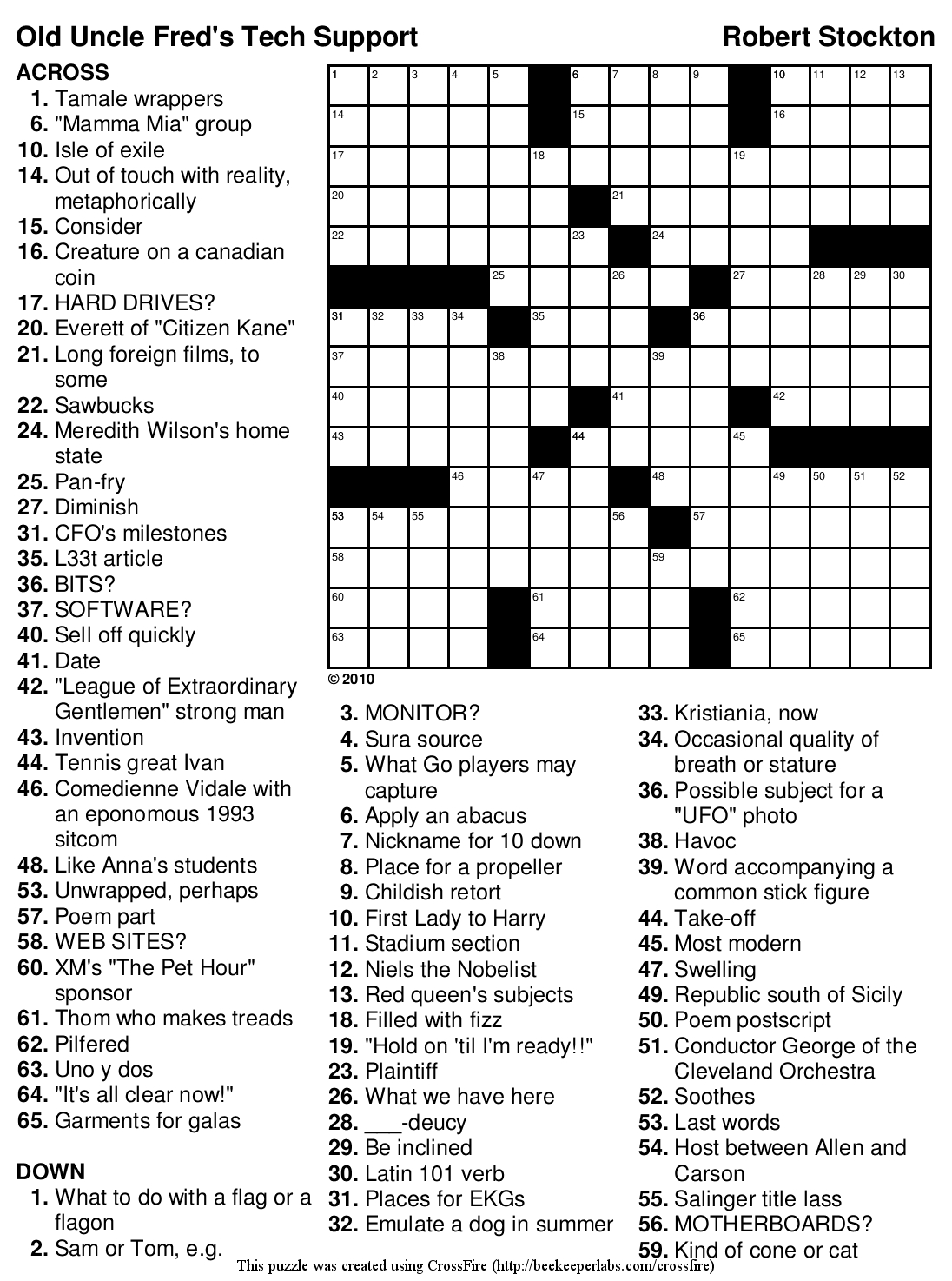 Printable Crossword Newspaper Printable Crossword Puzzles