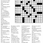 Printable Crossword Puzzle Washington Post Printable Crossword Puzzles