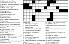 Printable Crossword Puzzles For Adults Printable Crossword Puzzles