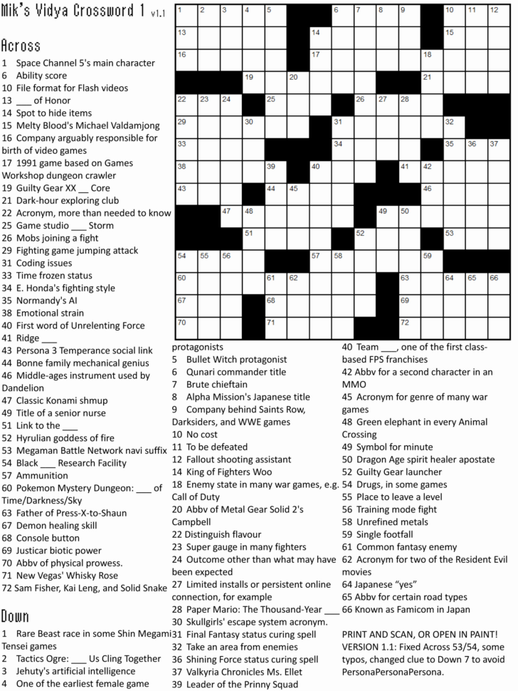 Find Best Free Printable Crossword Puzzles
