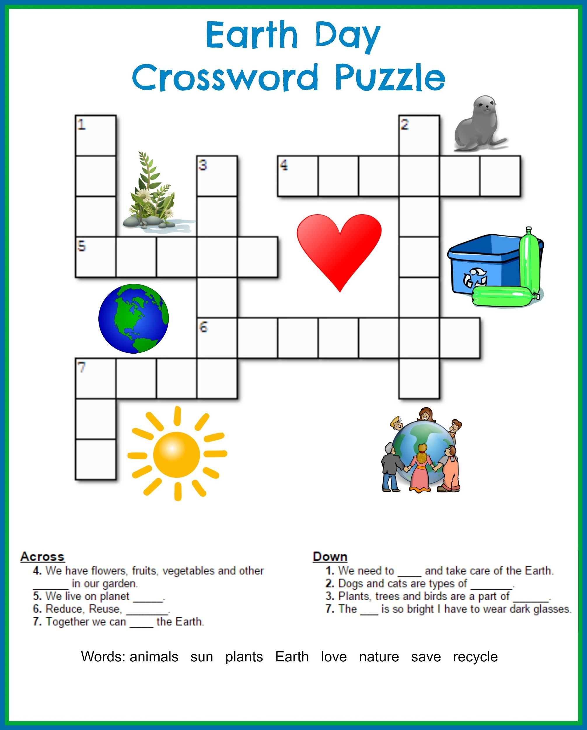 Printable Crossword Puzzles Kids Printable Crossword Puzzles Puzzles 