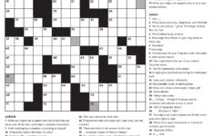 Printable Crossword Puzzles May 2019 Printable Crossword Puzzles