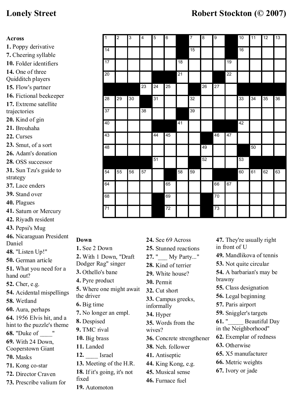 Printable Medium Crossword Puzzles Free Printable Crossword Puzzles