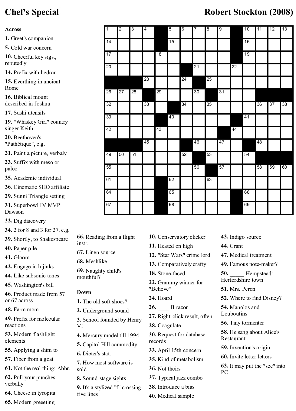 Printable New York Crossword Puzzles Printable Crossword Puzzles