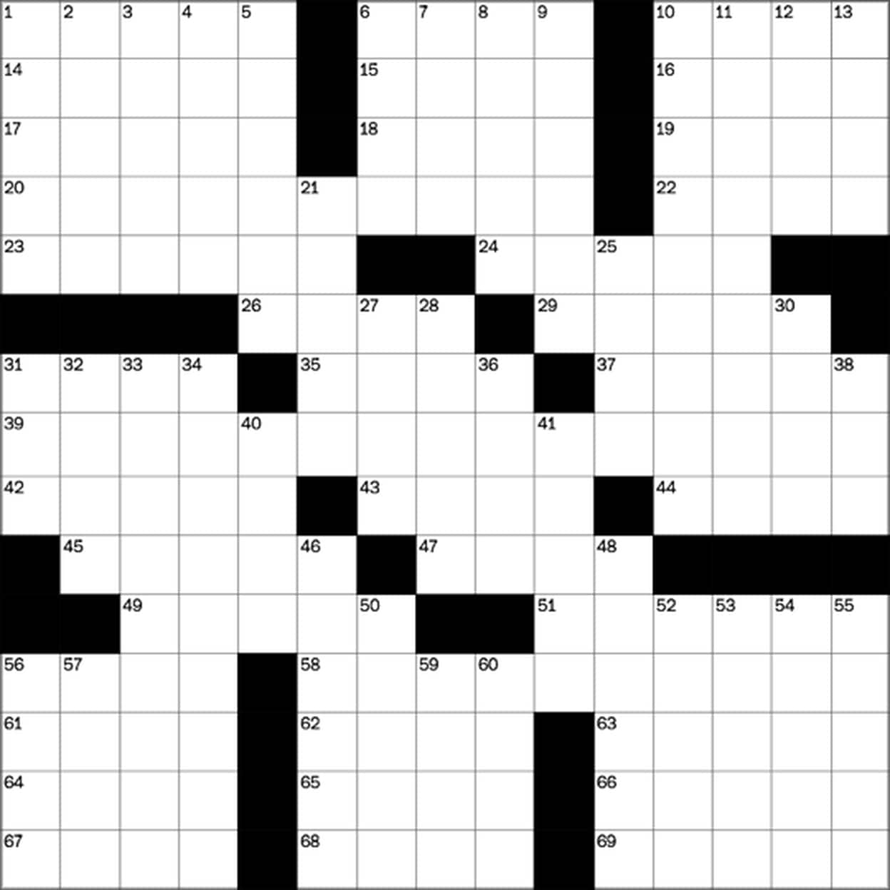 Printable Wsj Crossword Printable Crossword Puzzles