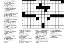 Wall Street Journal Crossword Millones De Productos Que Comprar