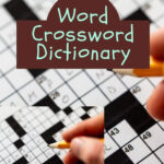 Word Crossword Dictionary Fill In Crossword Puzzle Books For Adults