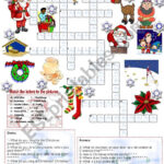 Christmas Crossword (05.12.2008)   Esl Worksheetemila For Answers To Christmas Crossword Puzzles