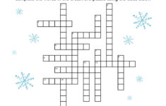 Christmas Crossword, Crossword With Answer Key, Printable with Hard Christmas Crossword Puzzles