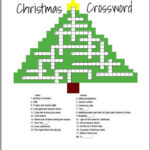 Christmas Crossword   Etsy Inside Merry Christmas Crossword Puzzles Answers