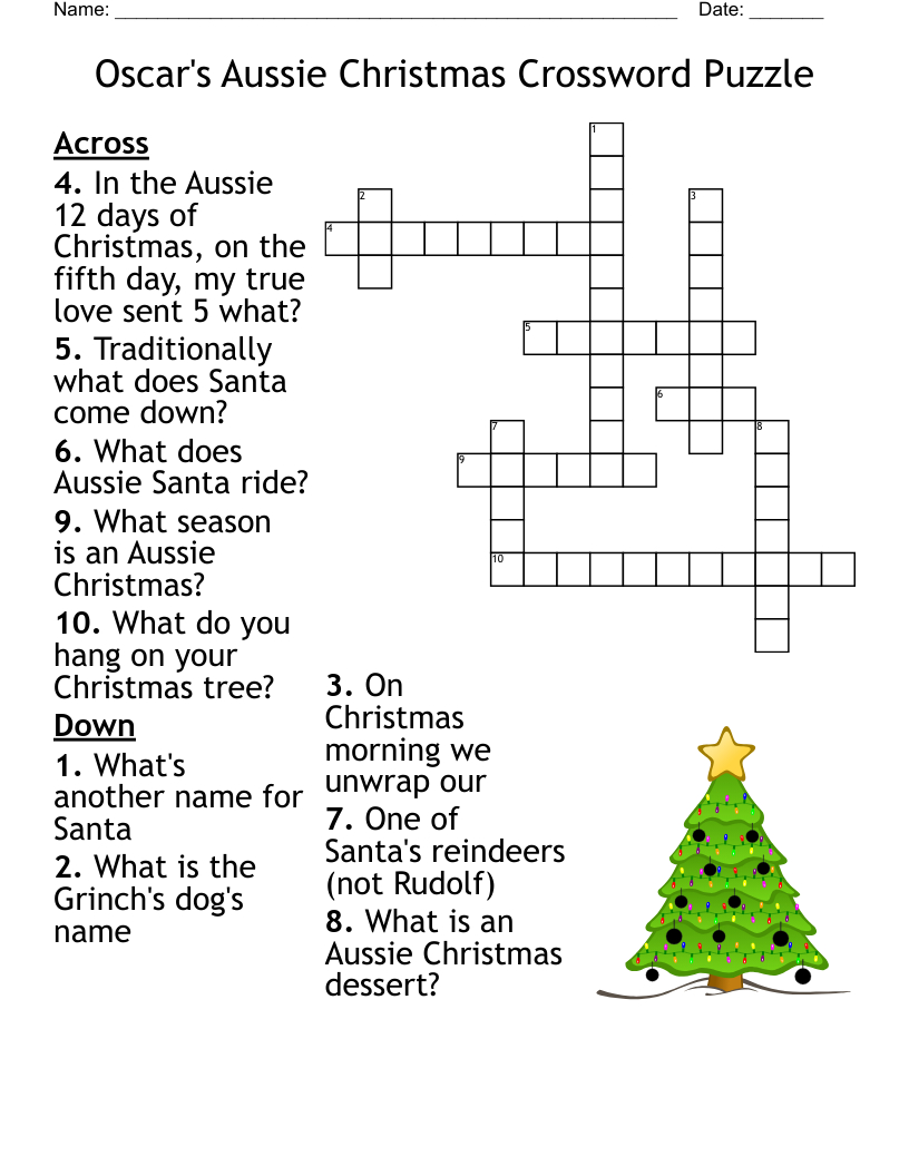 Christmas Crossword (Hard) - Wordmint pertaining to Christmas Crossword Puzzles Hard