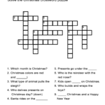 Christmas Crossword Puzzle   All Esl Regarding Christmas Crossword Puzzles Easy