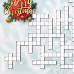 Christmas Crossword Puzzle   Etsy In Christmas Themed Crossword Puzzles