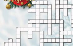 Christmas Crossword Puzzle – Etsy in Christmas Themed Crossword Puzzles