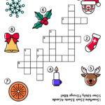 Christmas Crossword Puzzle For Kids With Santa Vector Image Inside Children&#039;s Christmas Crossword Puzzles