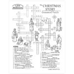 Christmas Story Crossword Puzzle   Printable For Crossword Puzzles Christmas