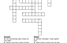 Christmas Theme Crossword - Wordmint throughout Christmas Themed Crossword Puzzles