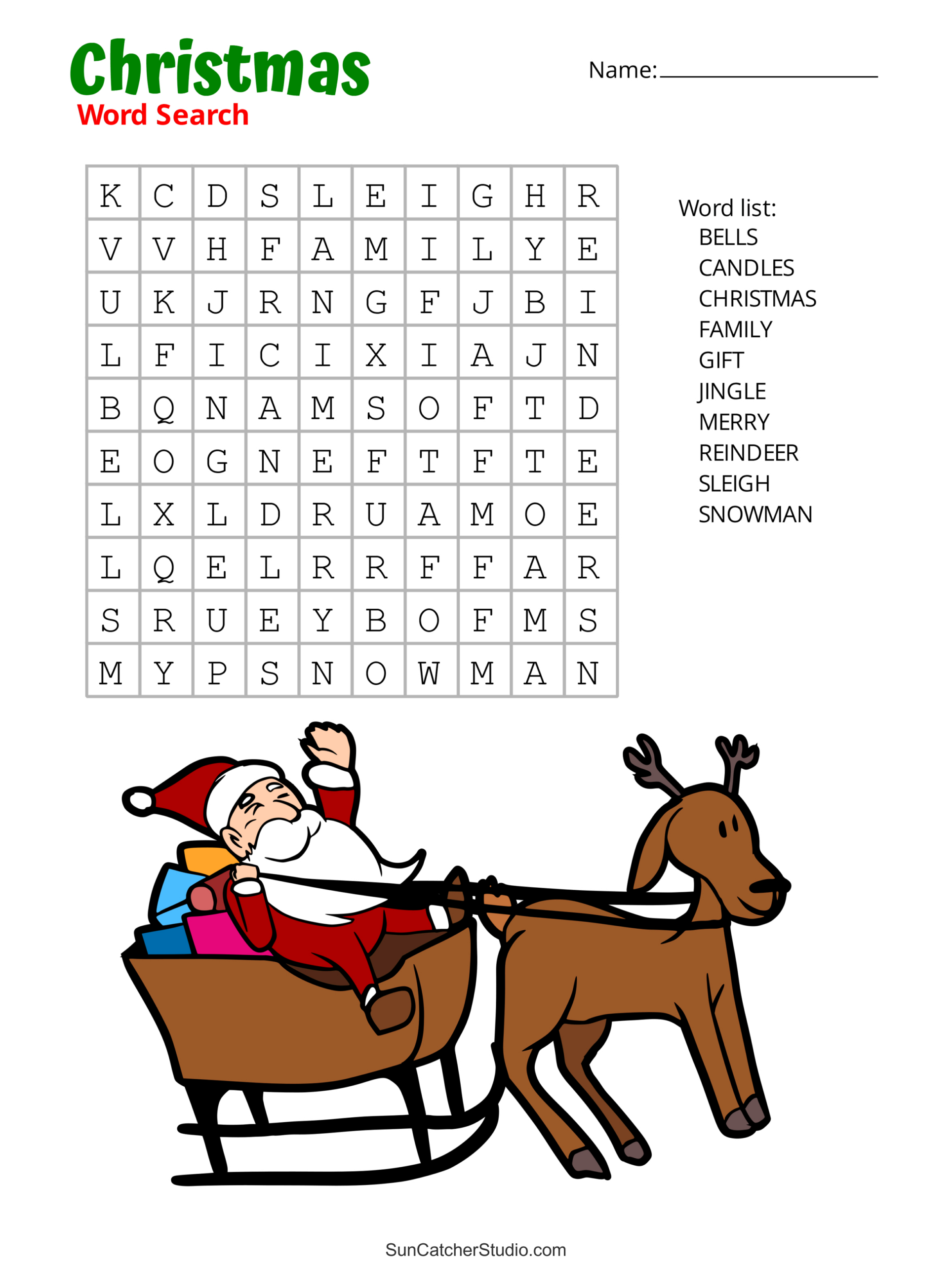 Christmas Word Search (Free Printable Pdf Puzzles) – Diy Projects inside Christmas Word Searches and Crossword Puzzles