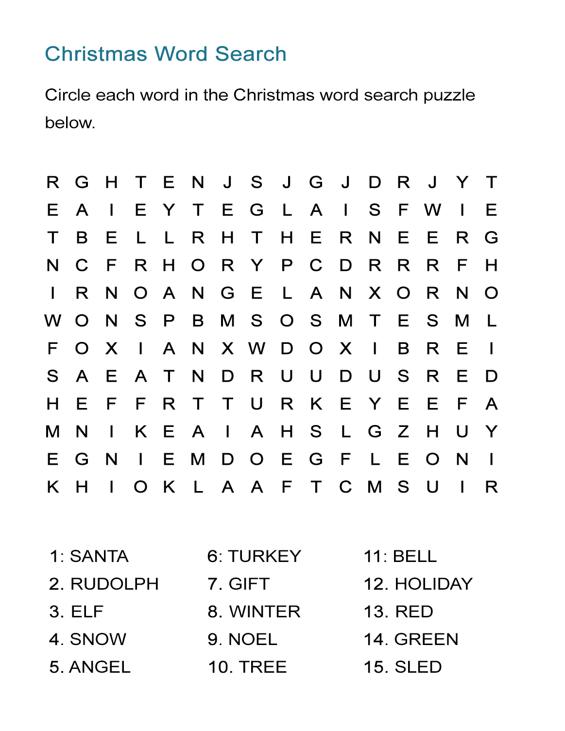 Christmas Word Search Puzzle - All Esl intended for Christmas Word Searches and Crossword Puzzles