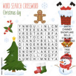 Easy Word Search Crossword Puzzle 'Christmas Day', For Children In Throughout Education Christmas Crossword Puzzles Answers